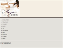 Tablet Screenshot of meganerotic.com